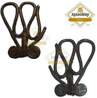 Булавка биметаллическая, ранний железный век (1).jpg (105.34 КБ) 784 просмотра Размер: 5,0х4,0см<br />Топография объекта: Смоленская область