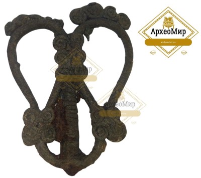 Биметаллическая ажурная булавка, ранний железный век, РЖВ (1).jpg (119.79 КБ) 785 просмотров Размер: 5,8х4,3см<br />Топография объекта: Украина