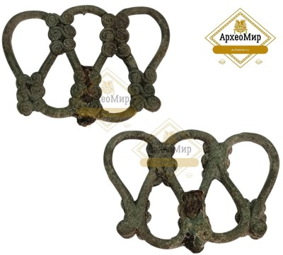 Биметаллическая ажурная булавка, ранний железный век, РЖВ (4).jpg (134.3 КБ) 916 просмотров Размер: 3,9х6,5см<br />Топография объекта: Курская область