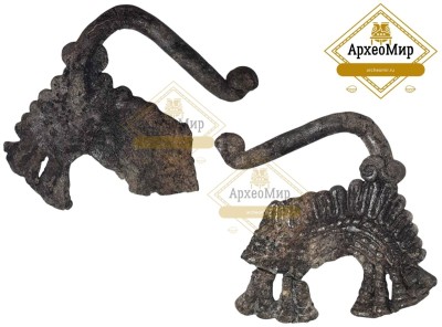 Височная подвеска, ранний железный век (1).jpg (147.38 КБ) 125 просмотров Размер: 4,4х3,5см<br />Топография объекта: Московская область