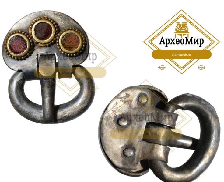 Поясная пряжка, серебро, Аланы