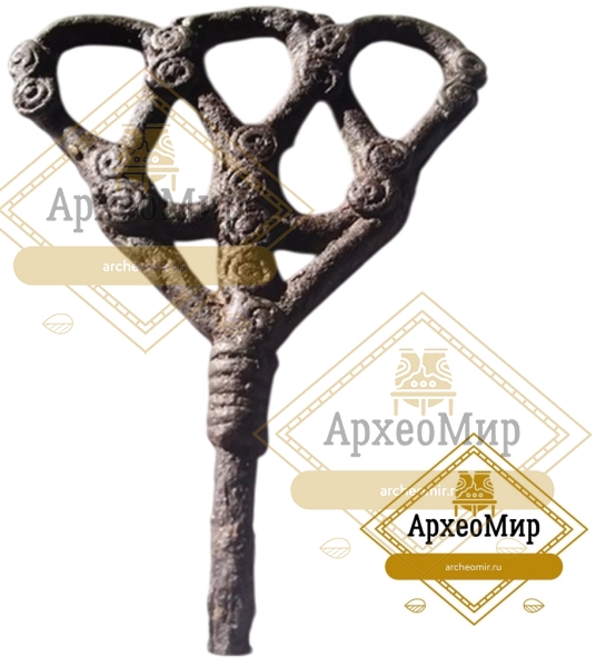 Биметаллическая ажурная булавка, ранний железный век, РЖВ
