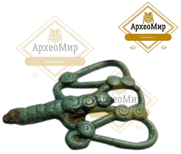 Биметаллическая ажурная булавка, ранний железный век, РЖВ