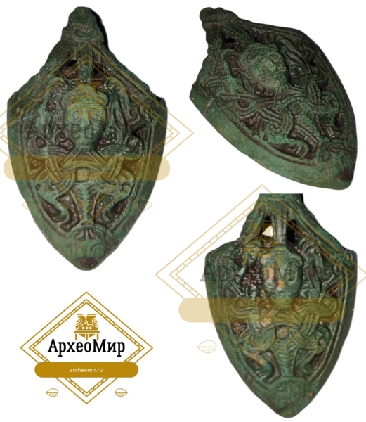 Скандинавский наконечник ножен меча, бутероль
