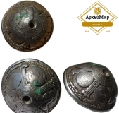 Умбоновидная привеска амулет, северокавказская культура