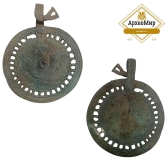 Умбоновидная височная привеска, дьяковская культура, ранний железный век, ржв