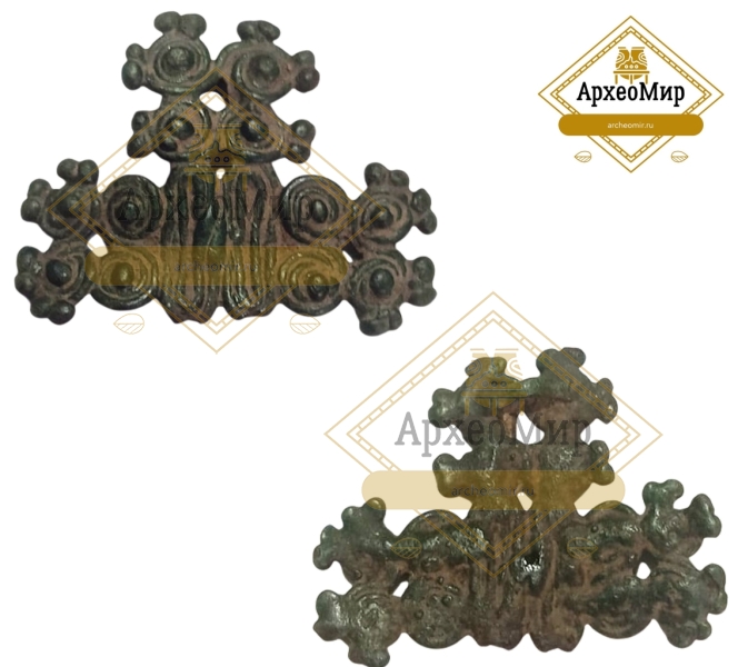 Накладка, нашивное украшение, дьяковская культура, ранний железный век