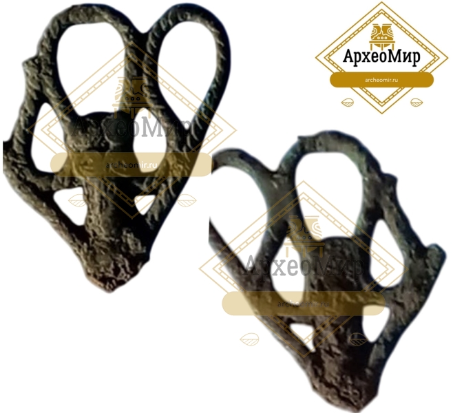 Биметаллическая ажурная булавка, ранний железный век, РЖВ