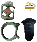 Перстень выемчатая эмаль 