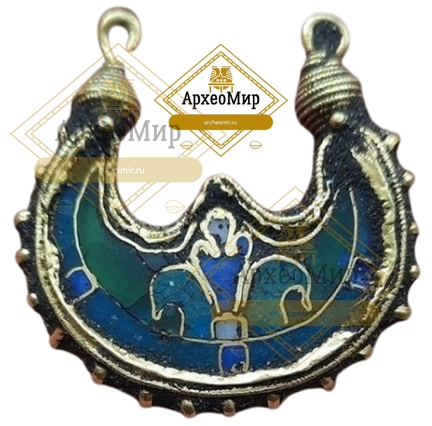 Колт, золото, перегородчатая эмаль.