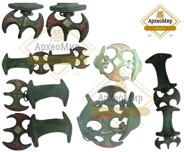 Составной браслет, эмаль 