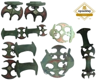 Составной браслет, эмаль 