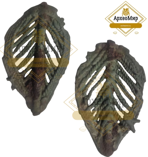 Биметаллическая ажурная булавка, ранний железный век, ржв