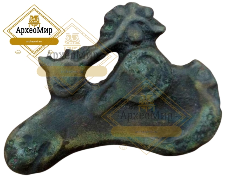 Сбруйная бляшка, скифский звериный стиль, голова лося