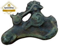 Сбруйная бляшка, скифский звериный стиль, голова лося