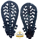 Биметаллическая ажурная булавка, ранний железный век, ржв