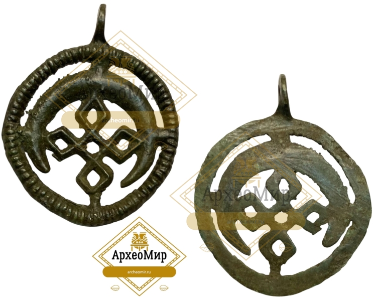 Лунница с крестом