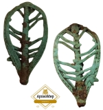 Биметаллическая ажурная булавка, ранний железный век, ржв