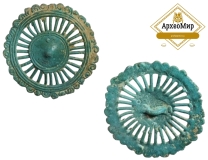 Нашивная ажурная бляшка, ранний железный век, ржв