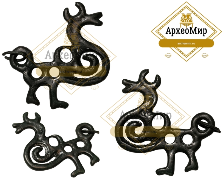 Орнитоморфная прорезная привеска 