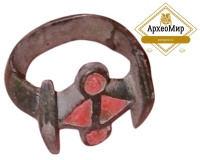 Перстень выемчатая эмаль 