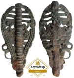 Биметаллическая ажурная булавка, ранний железный век, ржв