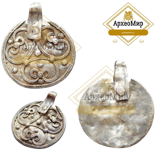 Привеска зернь, серебро