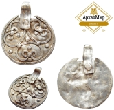 Привеска зернь, серебро