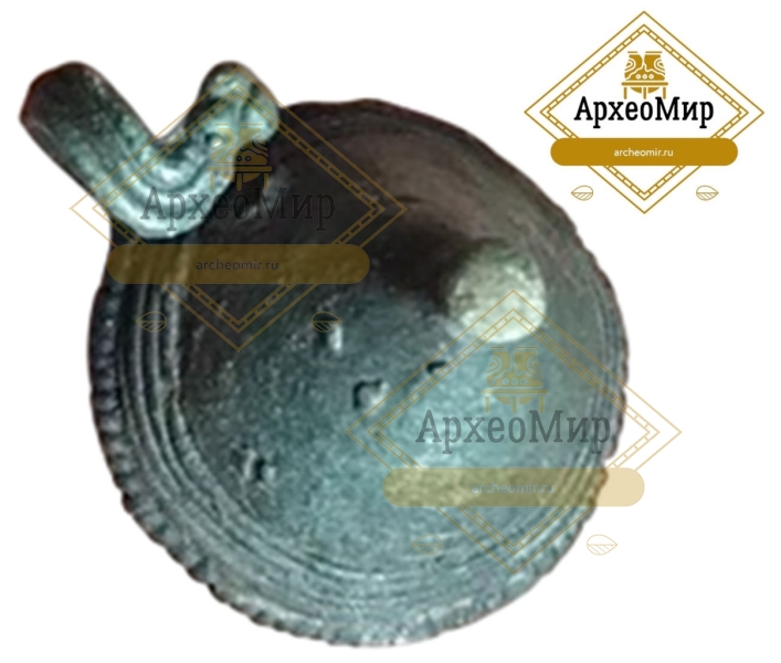 Умбоновидная височная привеска, дьяковская культура, ранний железный век, ржв