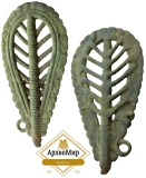 Биметаллическая ажурная булавка, ранний железный век, ржв