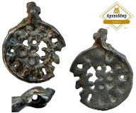 Монетовидная прорезная привеска Вятичи.