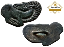 Бляшка "Животное" сибирский скифский звериный стиль