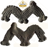 Височная подвеска "Коник" ранний железный век, ржв