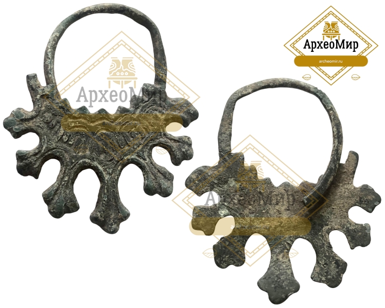 Семилопастное височное кольцо 