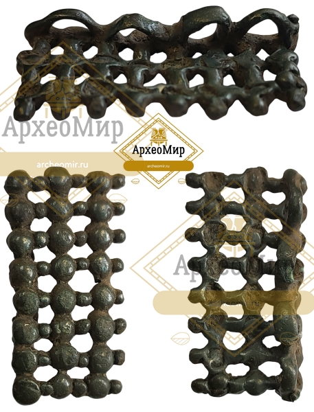 Накладка нашивная, ранний железный век, ржв