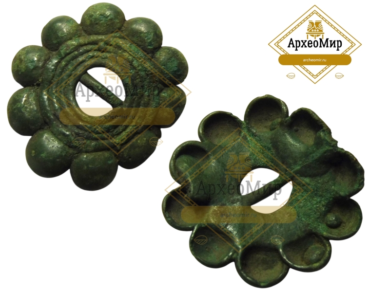 Бляшка нашивная, ранний железный век, РЖВ