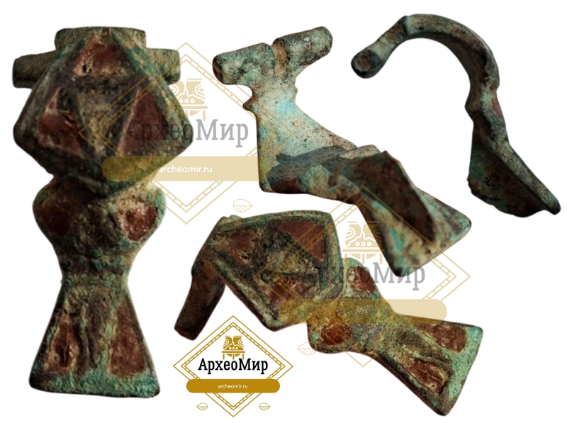 Фибула, выемчатая эмаль