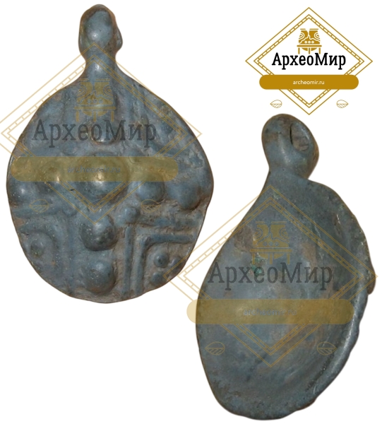 Привеска круглая выпуклая, щитовидная