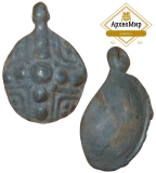 Привеска круглая выпуклая, щитовидная