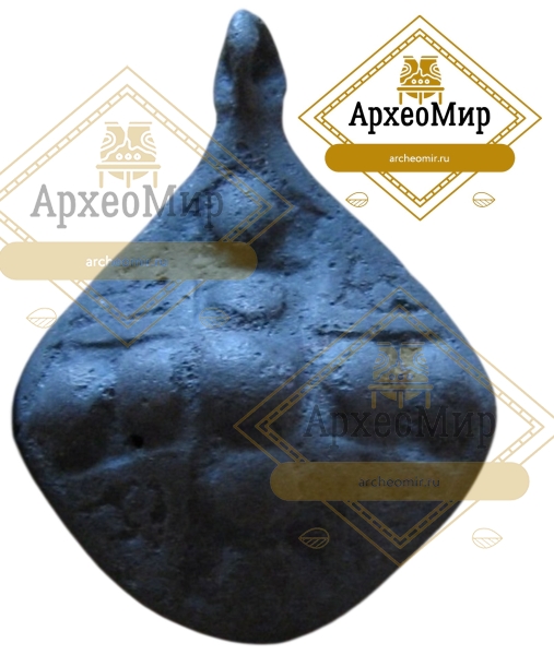 Привеска круглая выпуклая, щитовидная