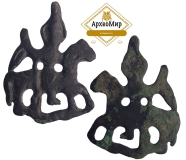 Привеска "Сокольник" всадник на коне в руках держит сокола