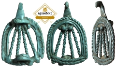 Привеска нашивка "Птичка" ранний железный век, ржв