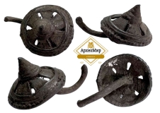 Умбоновидная височная привеска, скифский тип, ранний железный век, ржв