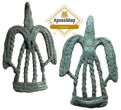 Привеска нашивка "Птичка" ранний железный век, ржв